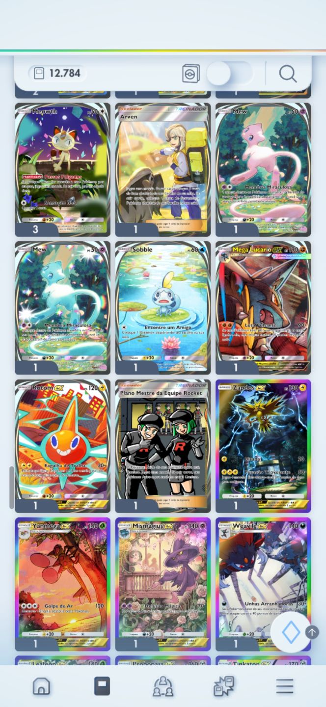 Pokémon TCG Pocket | Nível 60 | Master Ball | Vários Decks META + Cartas Raras