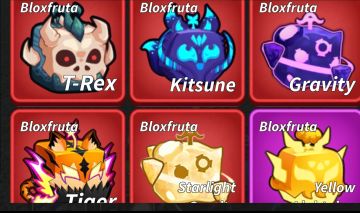 Blox Fruits , Algumas frutas físicas por trade.