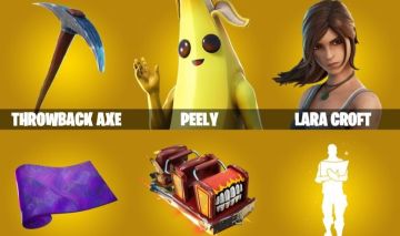 CONTA FORTNITE PASSE MARVEL, CLOUD STRIKER, LARA CROFT & 90 SKINS