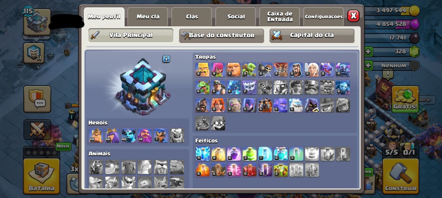 Conta COC Vila CV13 - SKINs Passe e Loja, Paisagem XXL