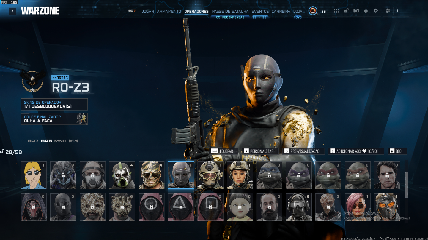 CONTA WARZONE COM APOCALIPSE DESBLOQUEADA