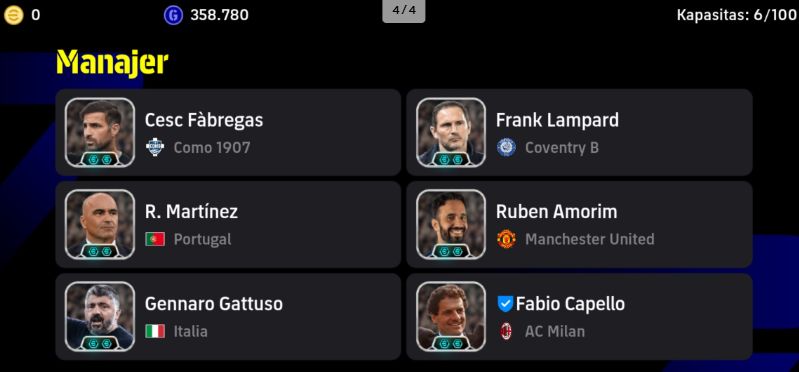 CONTA eFootball - 3272 OVER