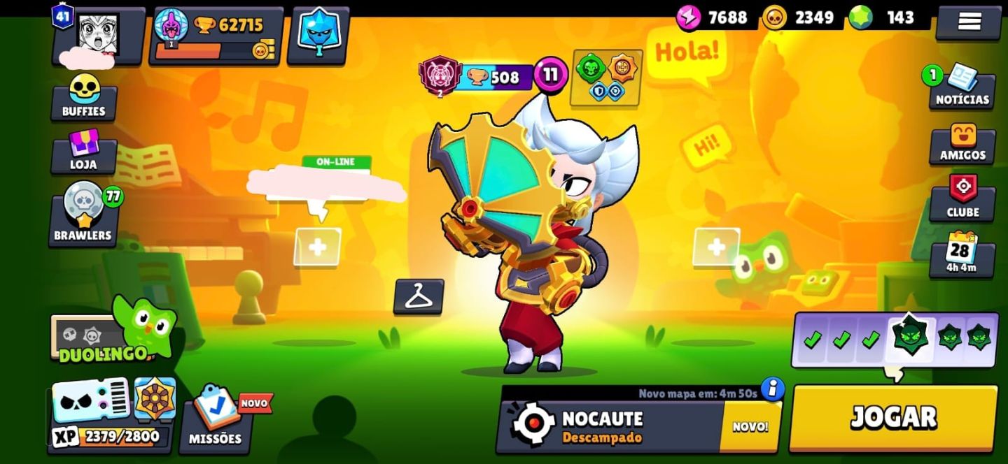 Conta Premium Brawls Stars 60k