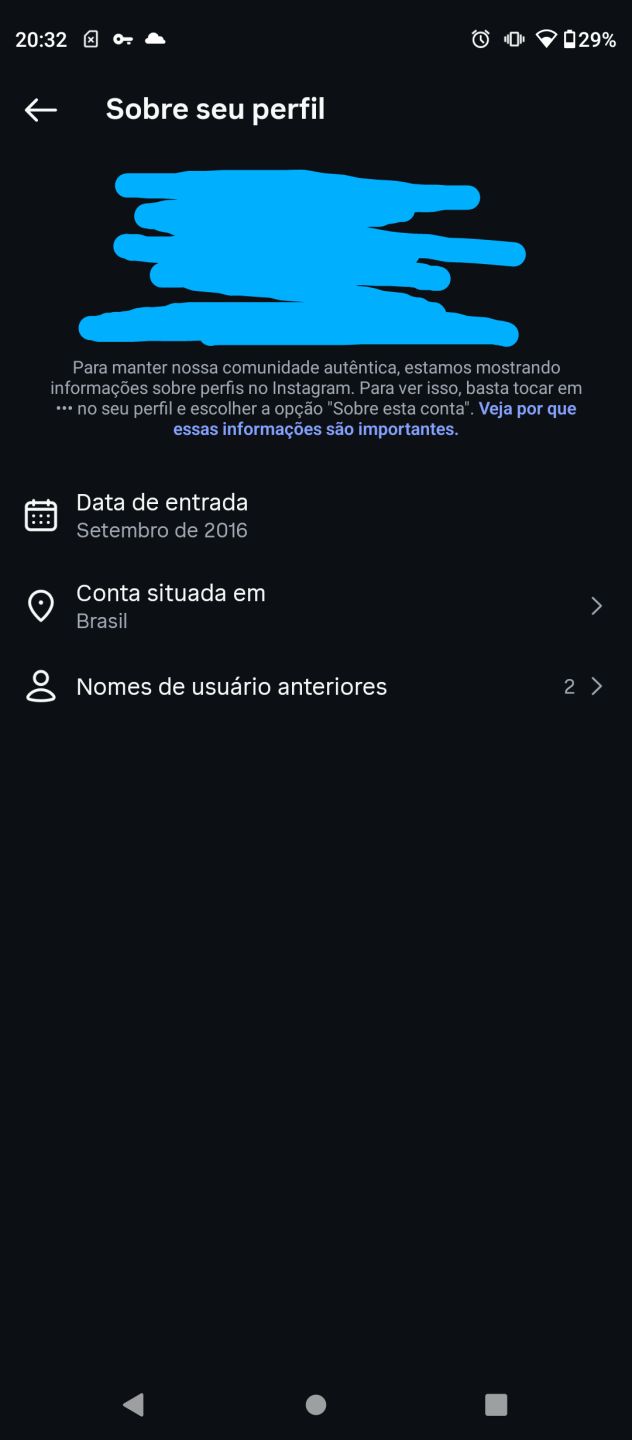 Instagram 10 anos de criação+4 perfis 7 meses,