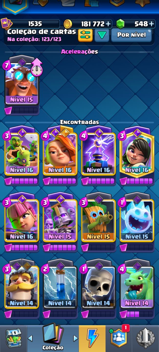 CONTA CLASH ROYALE MUITO UPADA EVO BARRIL DE GOBLINS