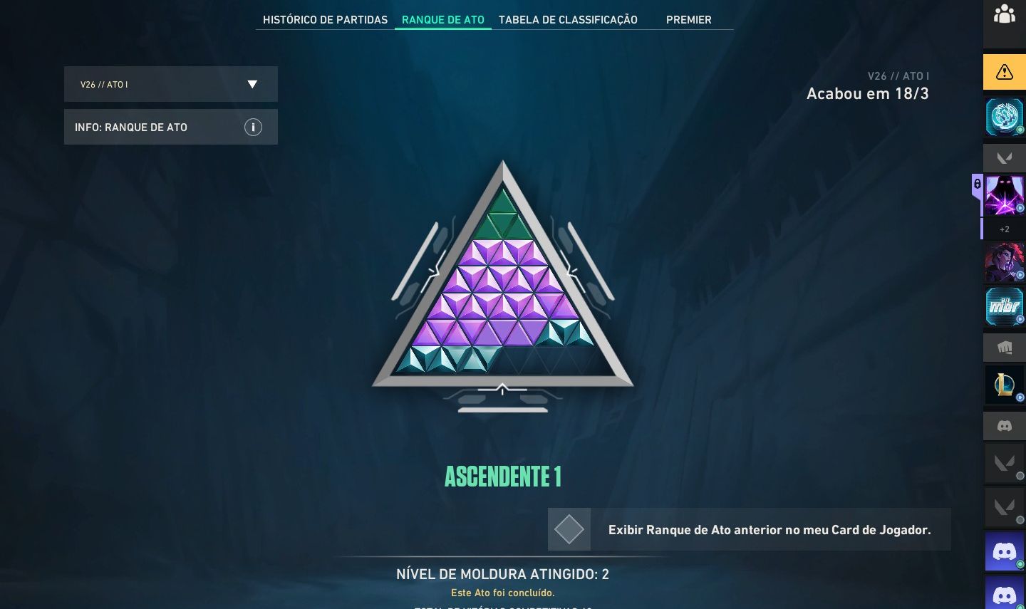 CONTA PEAK ASCENDENTE 1 COM VARIAS SKINS