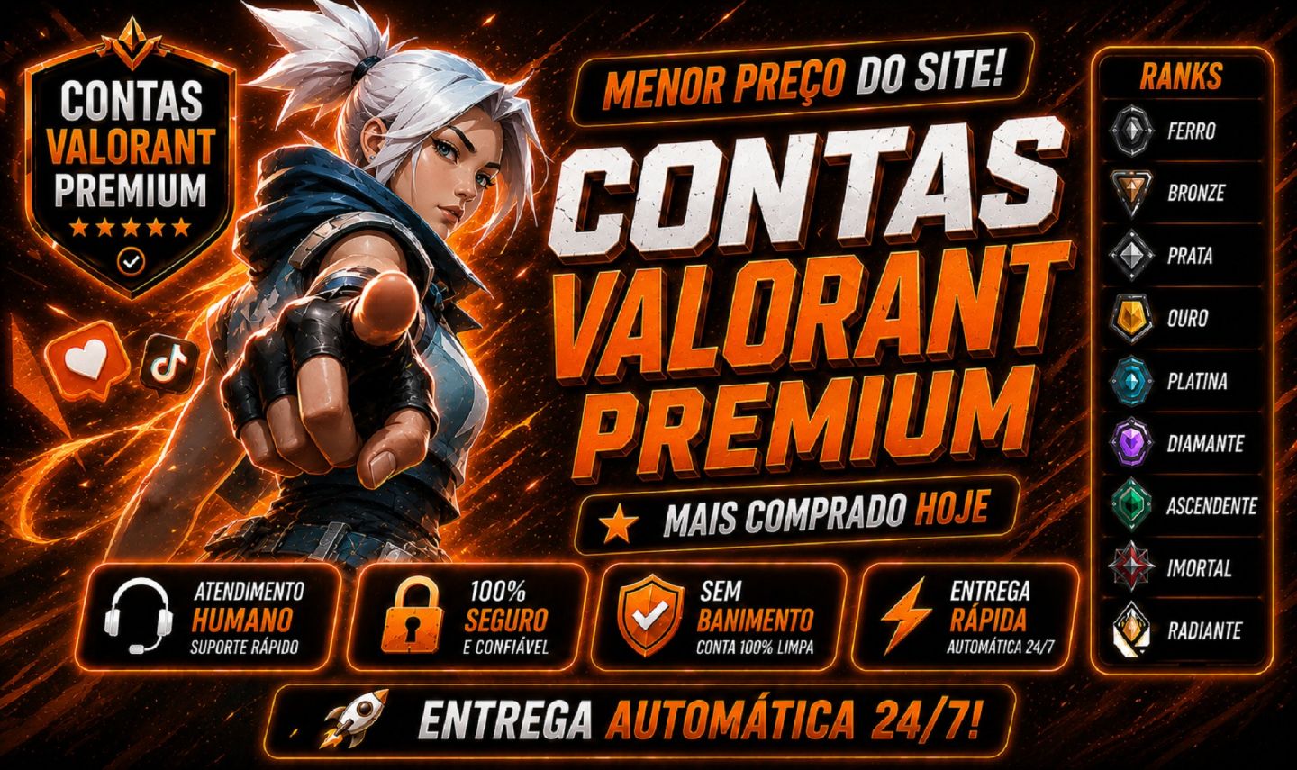 [ENVIO AUTOMÁTICO] CONTA VALORANT - COMP ON - FULL ACESSO - SMURF - SEGURO