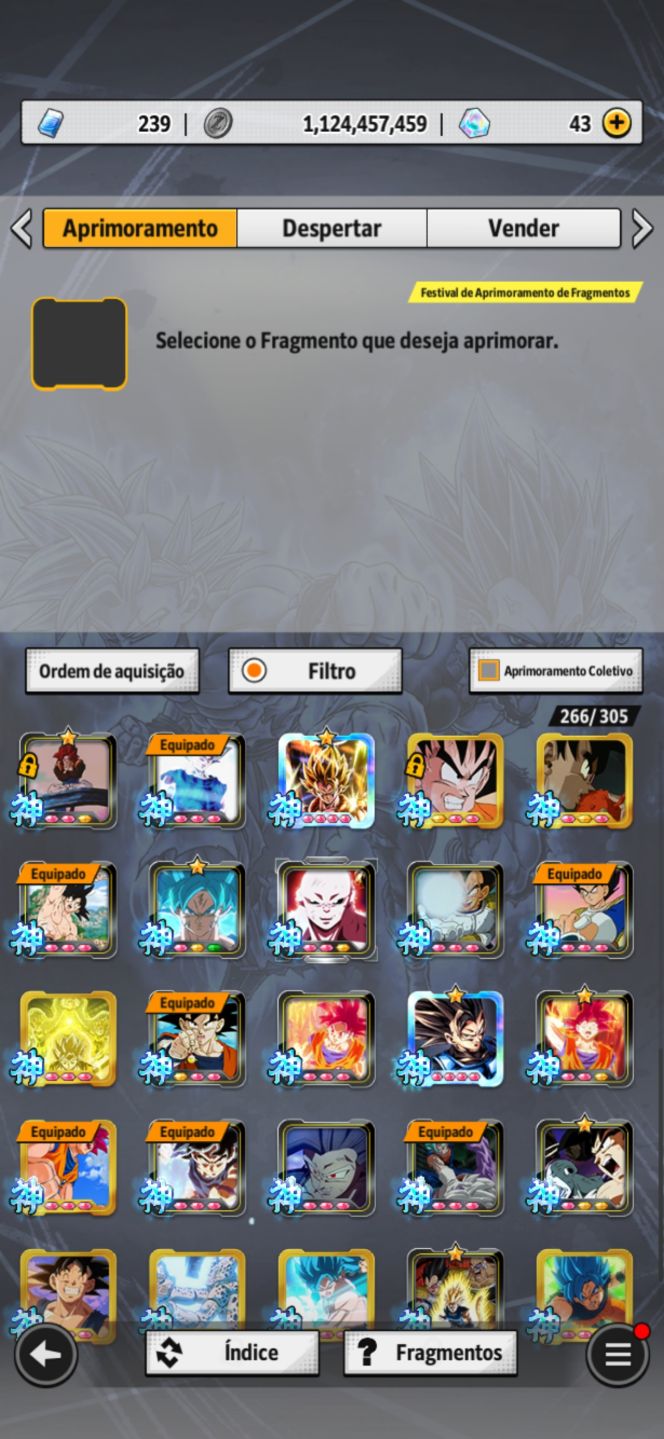 Conta dragon ball legends ótima pra começar