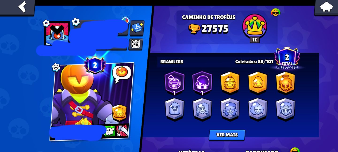 CONTA BRAWL STARS MUITO UPADA