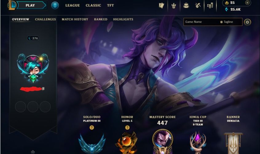 Conta Antiga de League Of Legends Todos os campeões - 186 skins