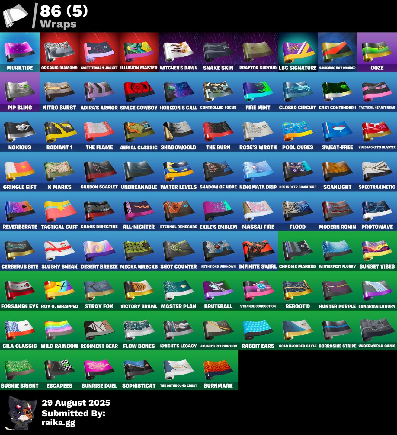 CONTA FORTNITE SKINS TRYHARD