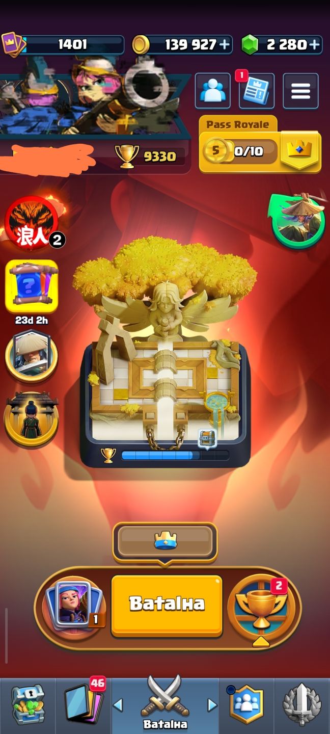 Conta Clash Royale muito boa + novo passe comprado de julho