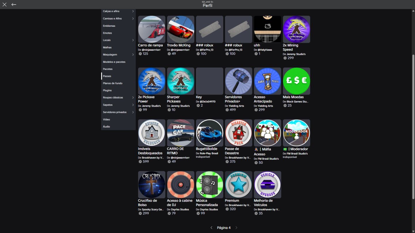 Conta roblox up em : Voleyboll legends, ghost driver, grau sp e muito mais
