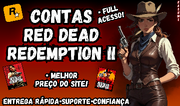 Contas 100% Online Red Dead Redemption 1/2 - Full Acesso | Melhor Preço do Site