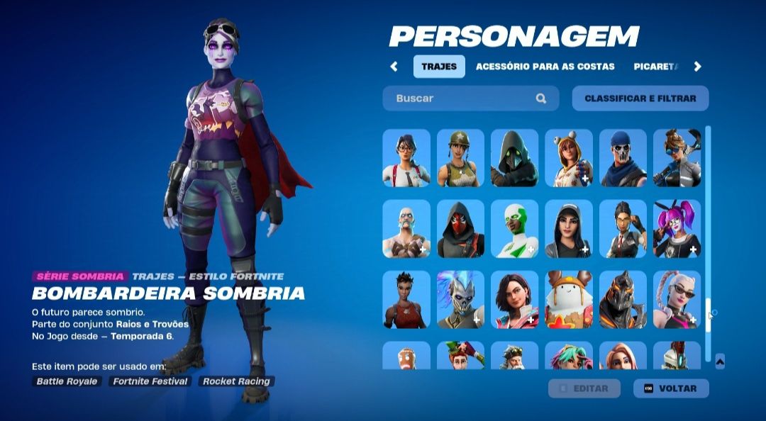 Conta Fortnite OG TRYHARD| Travis Scott | Bandido Psicopata | Peixoto World Cup