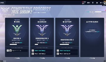 OVERWATCH 2 | M4 TANK | GM5 DPS | GM5 SUP | CONTA RANQUEADA |