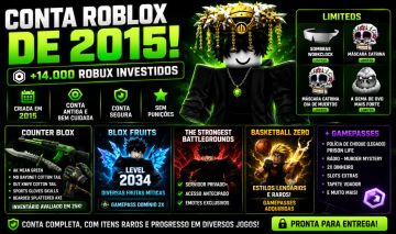 CONTA ROBLOX 2015 | 14K+ ROBUX GASTOS | LIMITEDS