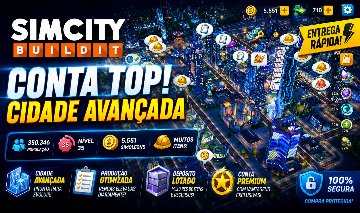 SimCity BuildIt Nível 35 | Capital 350k+ População | Mansão Nêmesis +710 SimCash