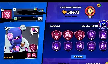 Conta Brawl Stars 2019 com coisas raras + Conta clash royale de brinde