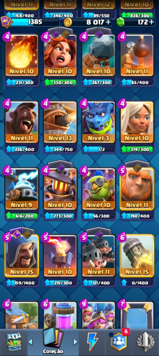 CONTA CLASH ROYALE END-GAME | 9500+ TROFÉUS (ARENA LENDÁRIA) | REI 14