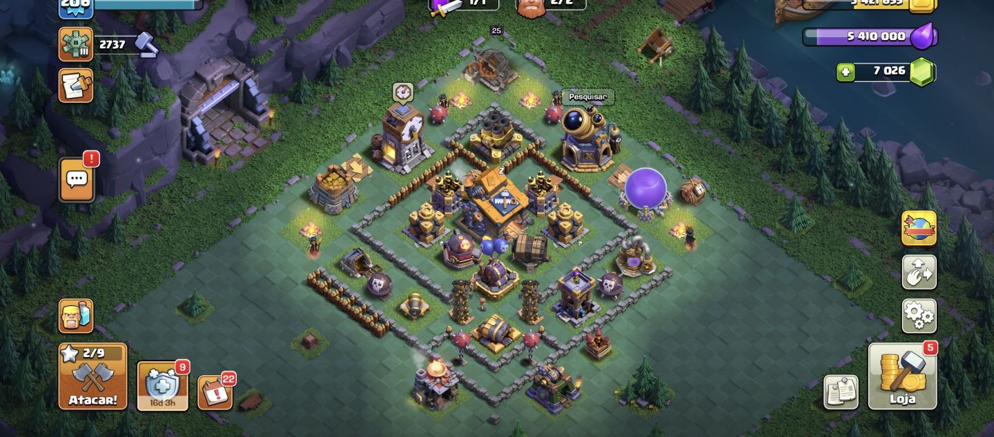 (PREÇO NEGOCIAVEL) CONTA CLASH OF CLANS CV 17!!!