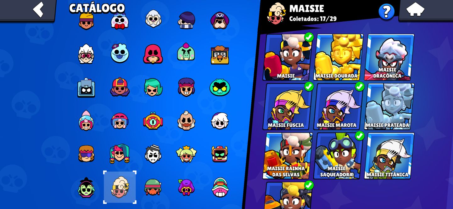 CONTA BRAWL STARS OG | COLEÇÃO COMPLETA + 74K TROFÉUS