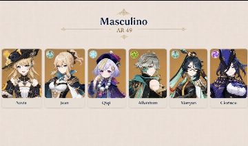 CONTA GENSHIN IMPACT COM 6 PERSONAGENS T5 & MAIS