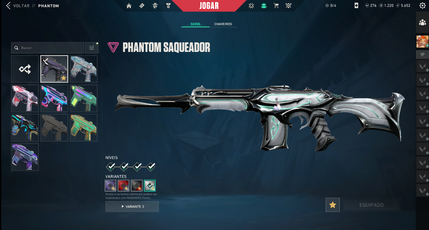 CONTA VALORANT COM 1198,60 GASTO EM SKINS