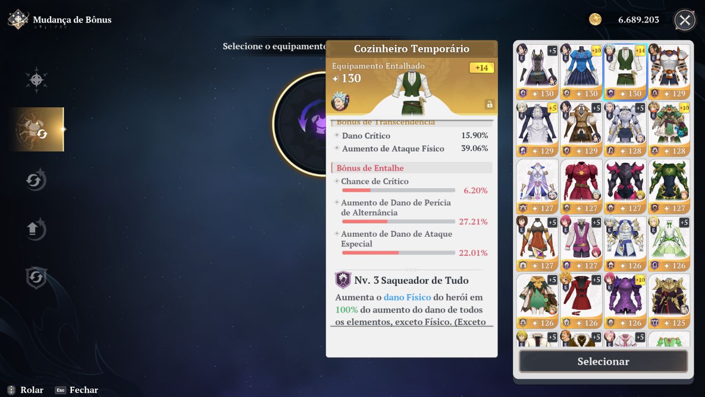 CONTA 7DS ORIGIN FULL ENDGAME, COM BAN P10 ENTRE OUTROS.