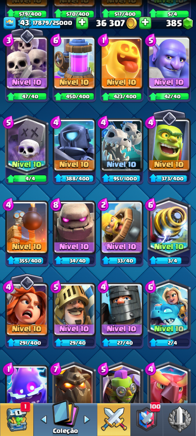 Conta de Clash Royale 7 anos com 3 evo