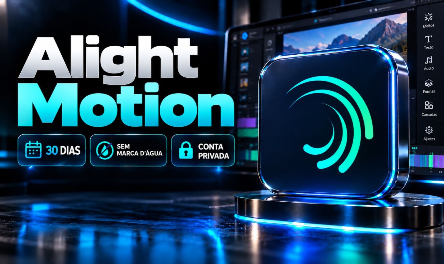 Alight Motion Premium | 30 Dias | Conta Privada | Sem Marca-dÁgua