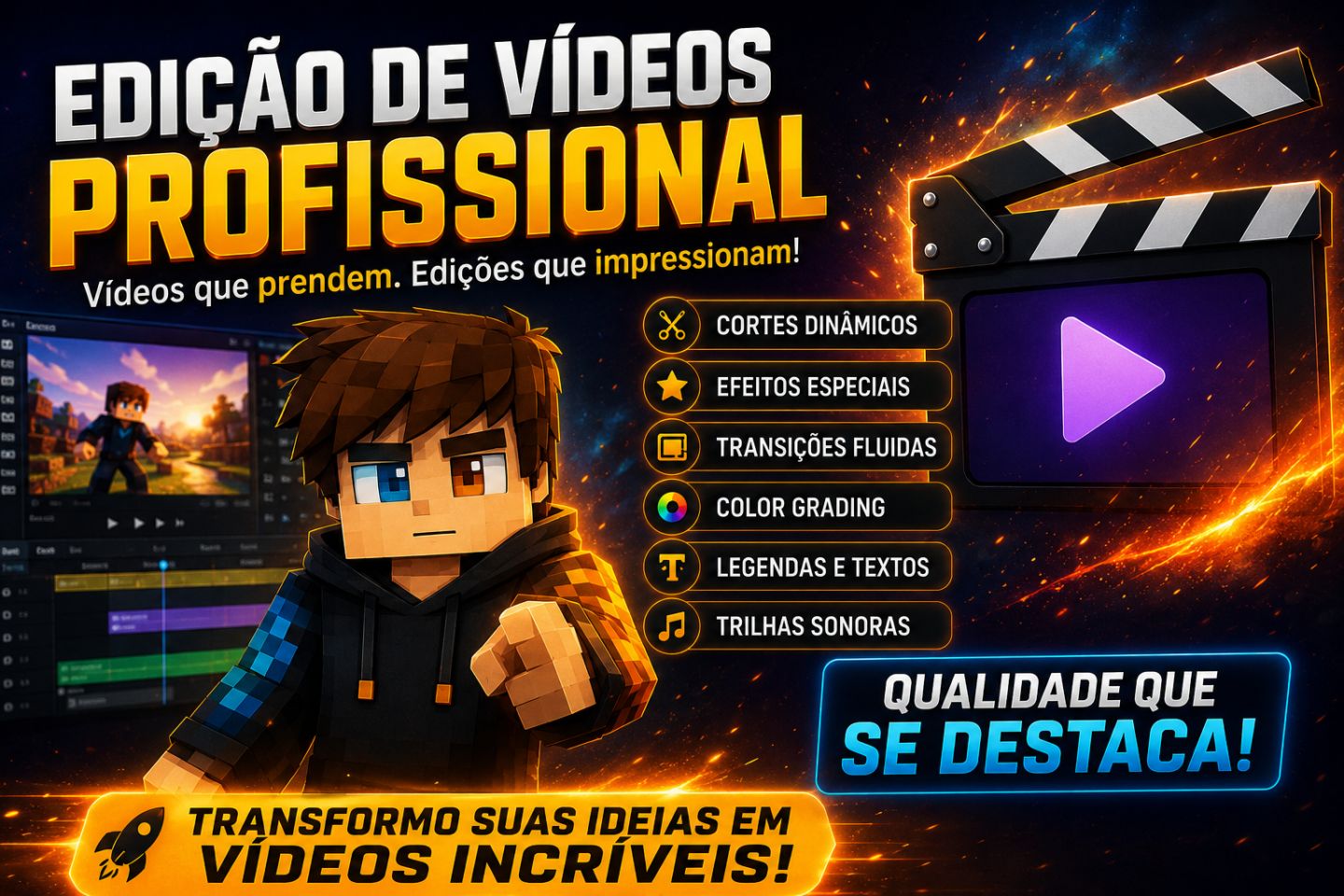 Ediçao e criaçao de Videos