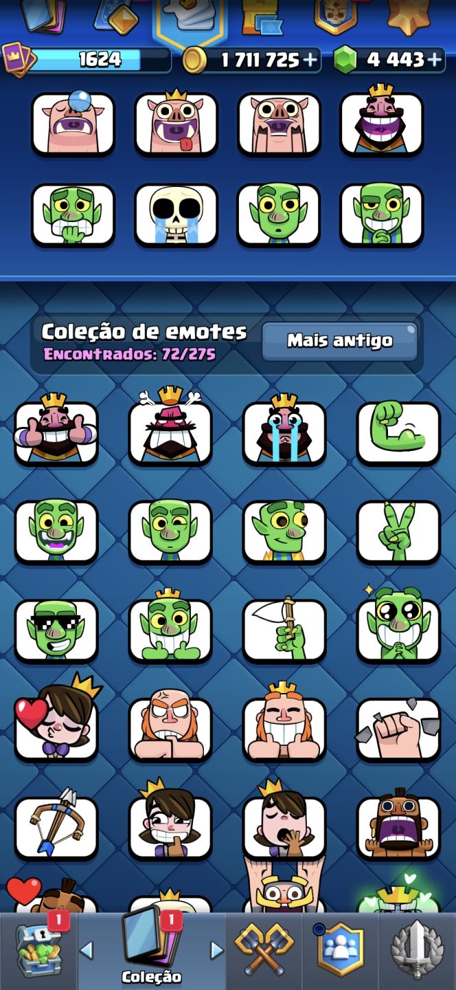 Conta Supercell ID CLASH ROYALE +10000 TROFÉUS 7 EVO