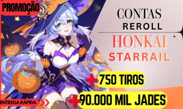 (PROMOÇÃO IMPERDIVEL) CONTAS REROLL COM JADES HONKAI STAR RAIL|+600 GIROS/TIROS