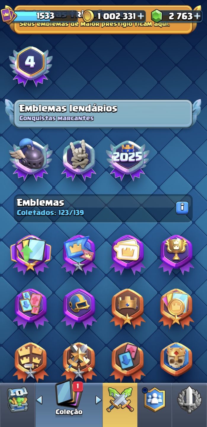 Conta Clash Royale 11.000 Troféus | 17 Evoluções | Nível 15 | veja a descrição