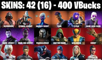 Conta fortnite - 42 skins - ninja - passe marvel - tryhard