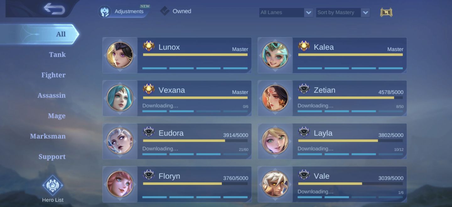 Conta Mobile Legends - Skin Sakura Haruno, Gaara, Seiya