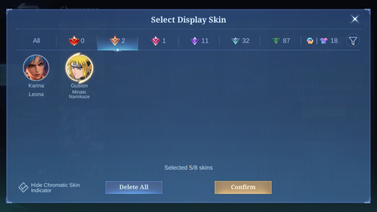 Conta Mobile Legends / MINATO Gusion / LUCKYBOX Martis / ZODIAC Minotaur