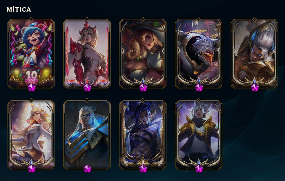 Conta Valorant e LoL com muitas skins raras