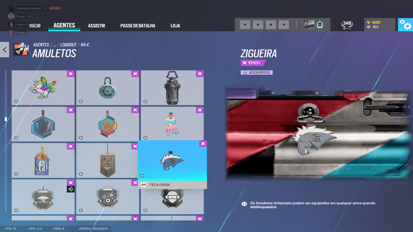 CONTA DE R6 RARA E COM MUUUUITA COISA!!!!!!