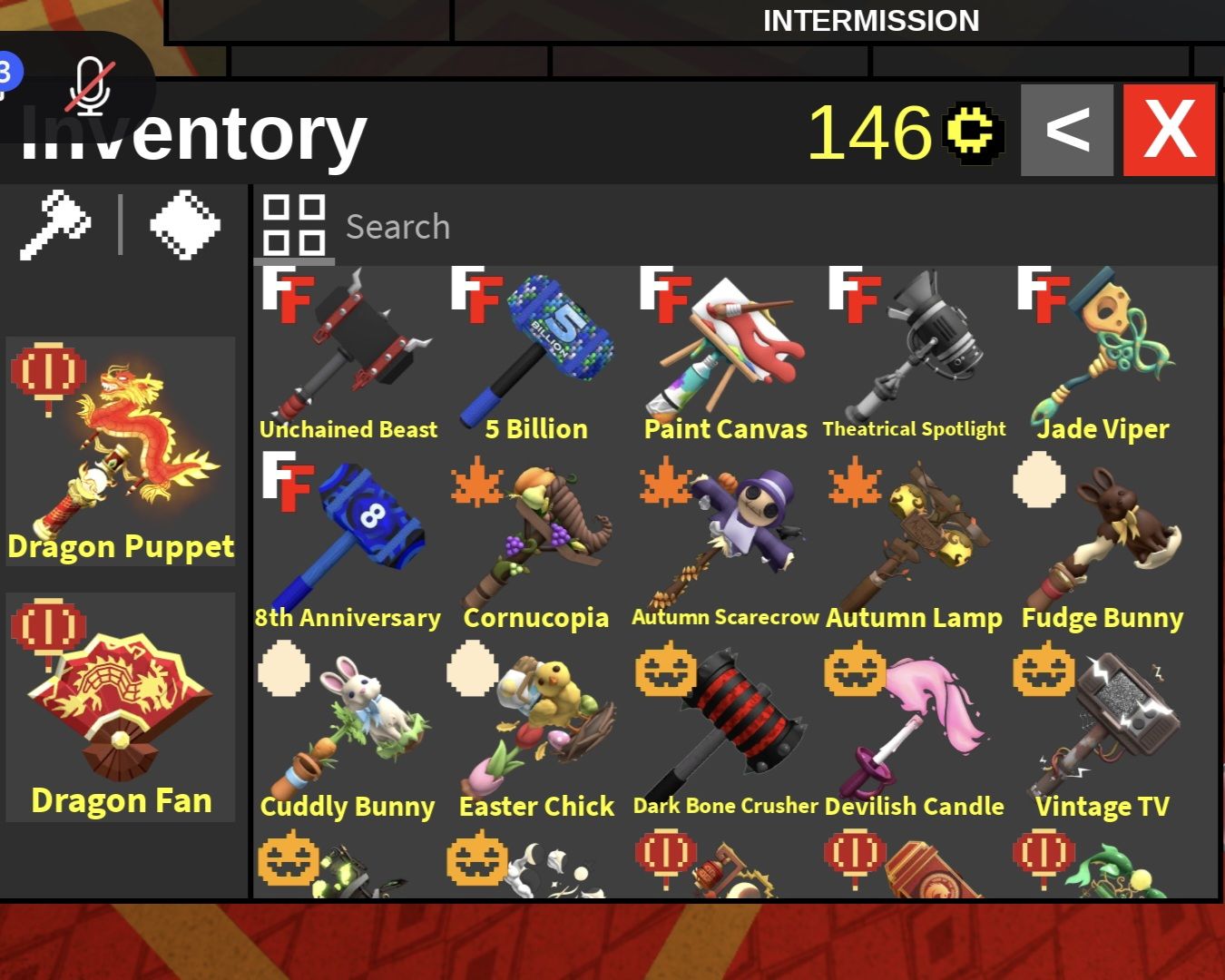 Itens de Flee the facility-Marretas-Gemas-Sets