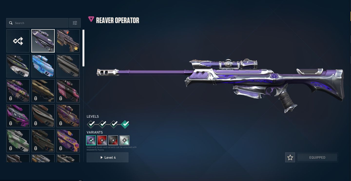 CONTA VALORANT VARIAS SKINS ELO PEAK PLATINA