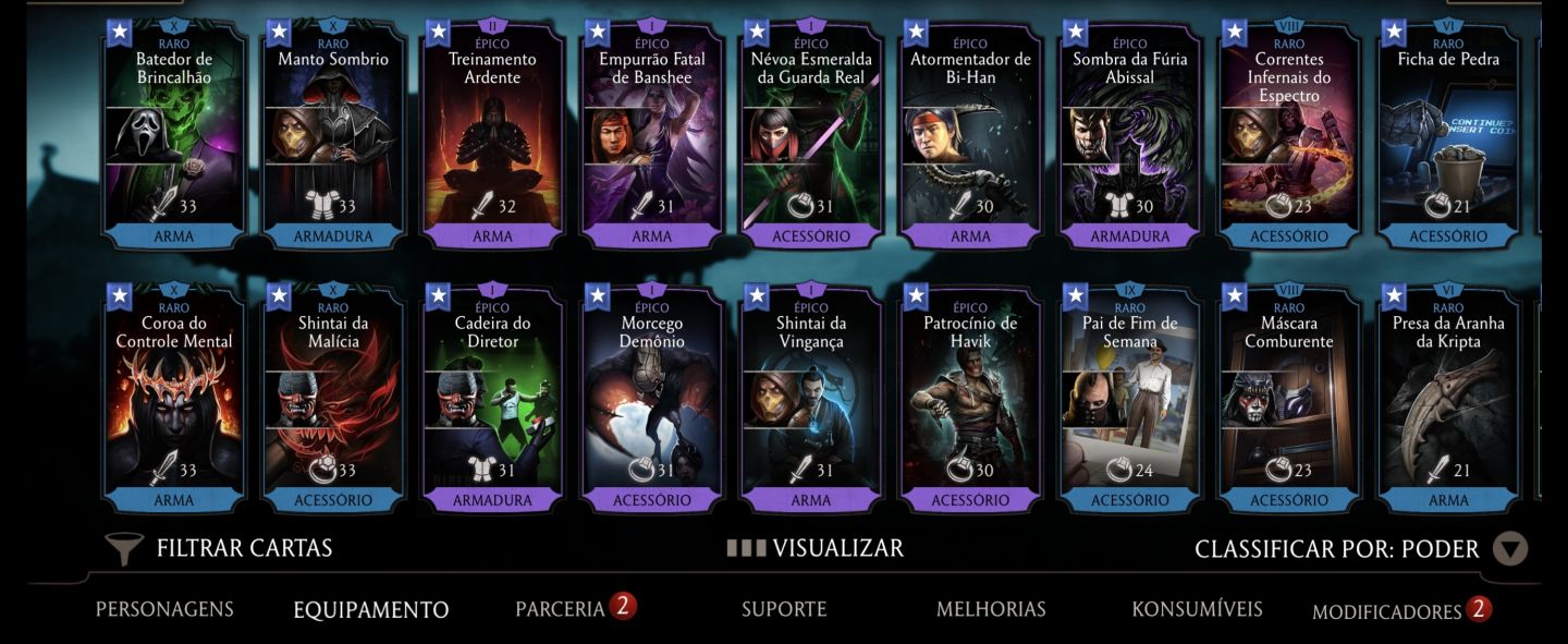 MK MOBILE Vários Diamantes FX (Fusion X) Equipamentos Épicos e Raros Fortes