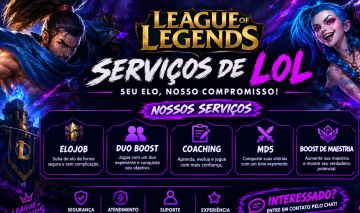 Elo job e duo booster barato league of legendes