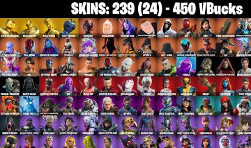 239 skins Gold Midas Leviathan Axe Lara croft e muitas skins 450 vb