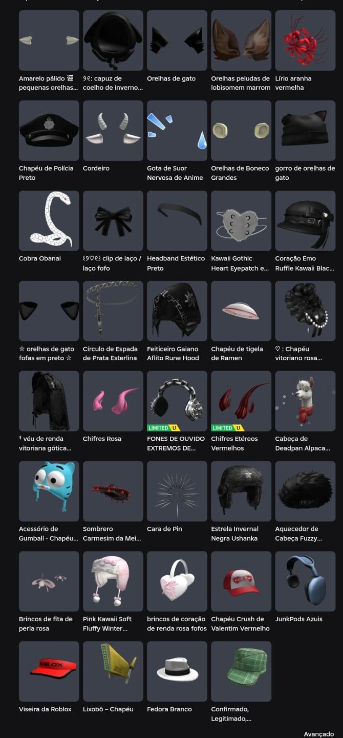 Conta Roblox Full Acessada + (mais de 20k gastos) (RÁPIDO!!!)