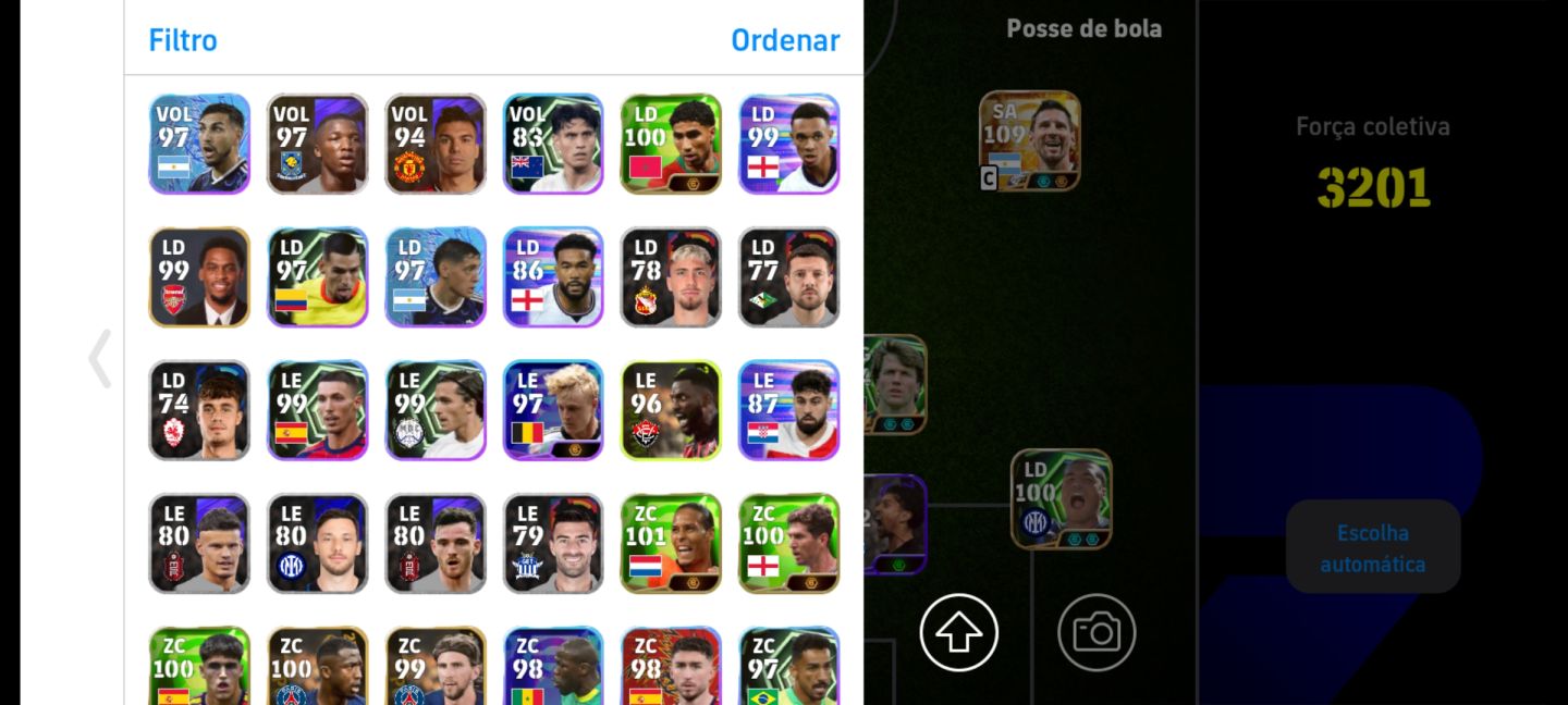 Conta eFootball Endgame | Força 3201+ | Messi 109 e Pirlo 106 | Negociável