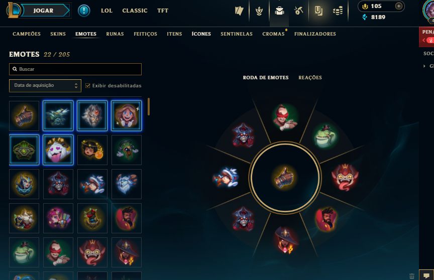 Conta Platina 4 League of Legends