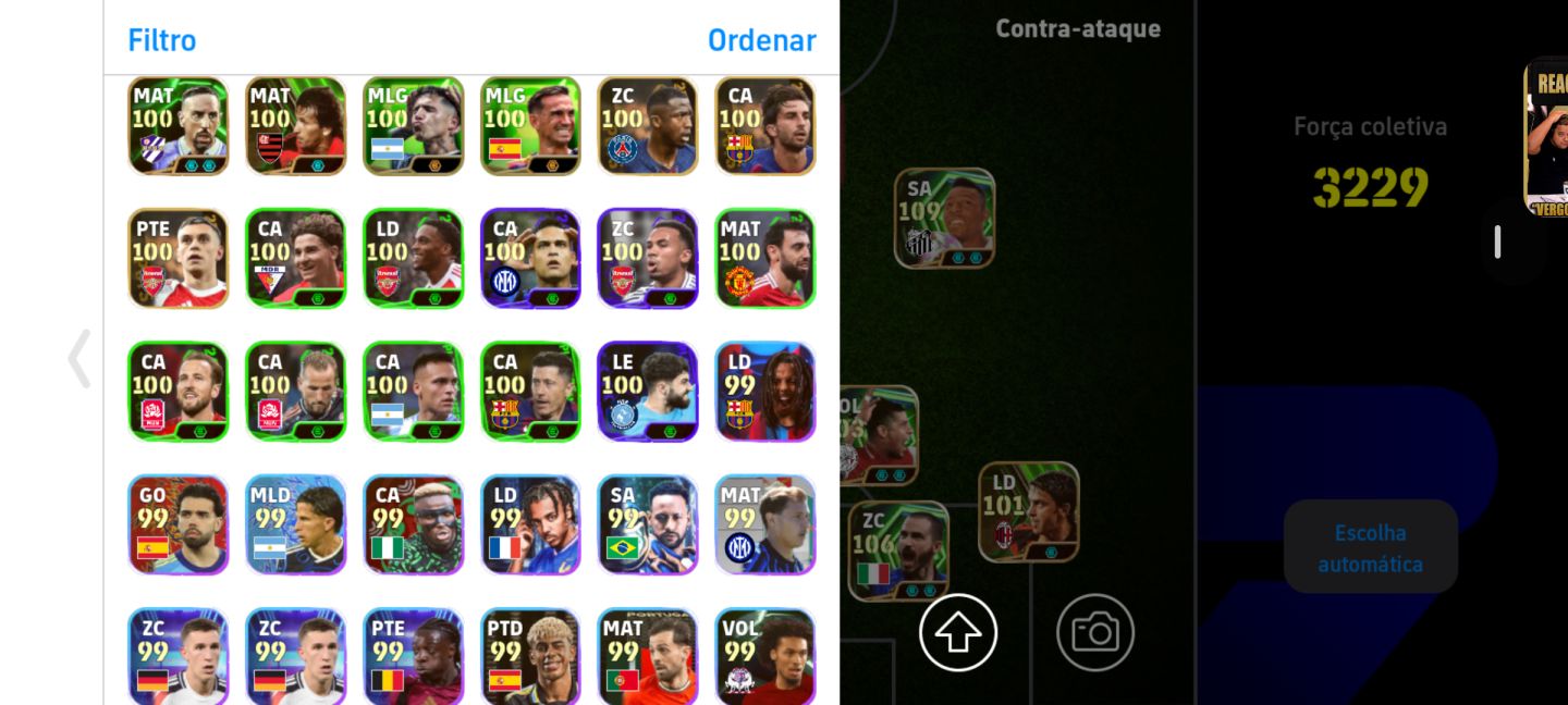 CONTA BRABA DE EFOOTBALL MOBILE