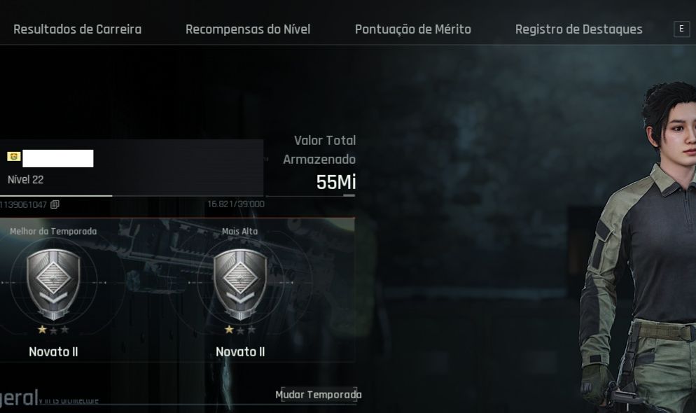 CONTA Arena Breakout Infinite - Total 55 M | Skin Armas | Acesso total - N32
